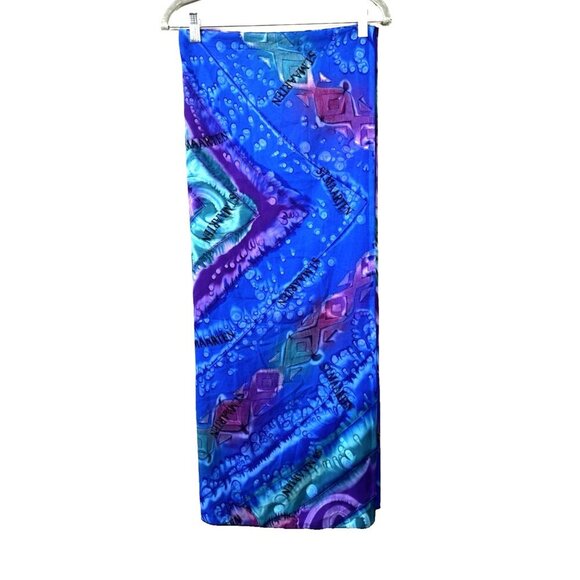 Mermaidcore Sarong Scarff Halter Dress Jewel Tone Wrap Fairycore Scarf L Resort - Picture 2 of 4